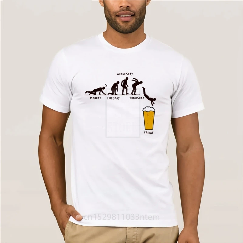 Hot men's fun casual T-shirt Funny Craft Beer Design Of The Week Formal Creative Summer 100% Cotton Men's Sportswear T-shirts |