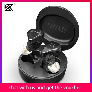 

KZ SA08 TWS True Wireless Bluetooth v5.0 Earphones 8BA Units Game Earbuds Touch Control Noise Cancelling Sport Headset