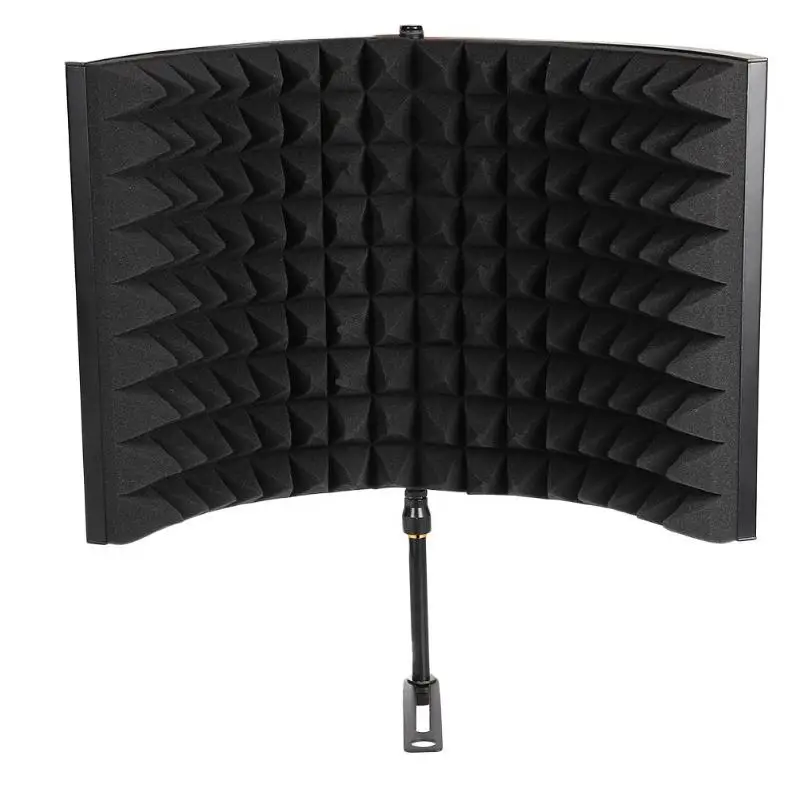 

Microphone Isolation Shield Foams Panel High Density Deflection Sound Absorption Foam Mic Accessories for Recording Broadcast