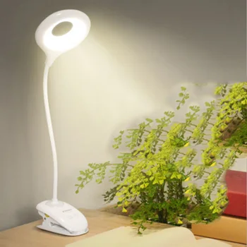 

LED Beauty Lamp Eye Protection Desk Lamp Desk Student Dormitory LED Rechargeable Clip Learning Bedside Lamp
