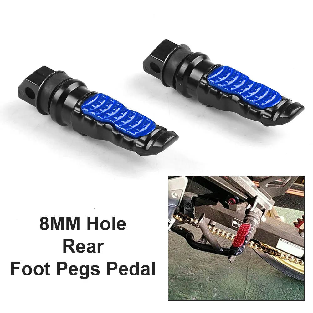 2pcs 8mm Modified Motorcycle Footrest FootPeg Foot pedals For Aprilla BMW Honda 
