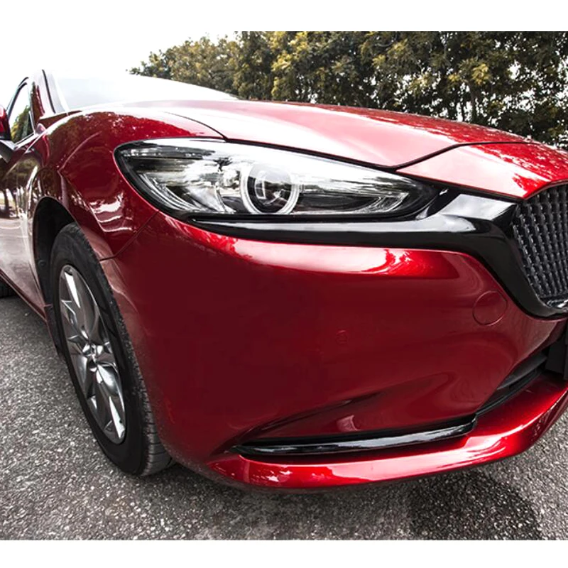 Подходит для Mazda 6 Atenza M6 хромированный передний противотуманный светильник, накладка на лампу, ободок, декоративный противотуманный светильник формовочное кольцо для бровей и век