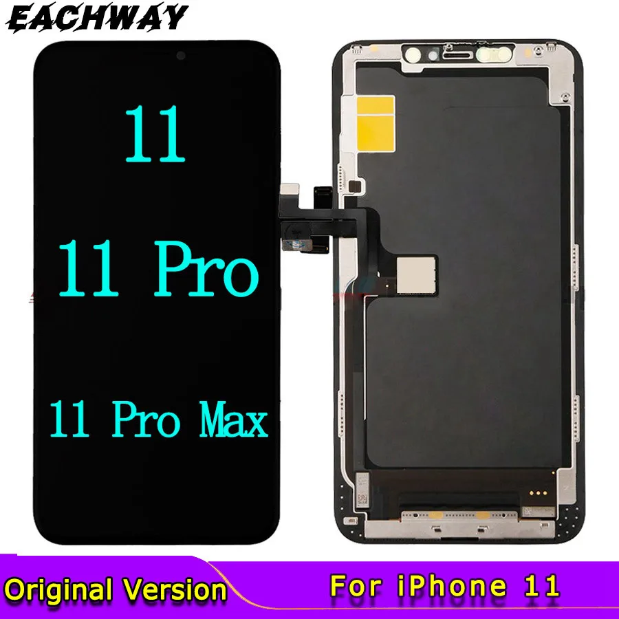 US $114.00 New For iPhone 11 LCD Display Touch Screen Digitizer For iPhone 11 Pro LCD Assembly Replacement Parts 11 Pro Max Phone LCDs Case