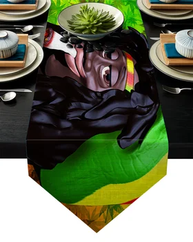 

Funny Cartoon Africa Table Runner Table Flag Home Party Decorative Tablecloth Table Runners
