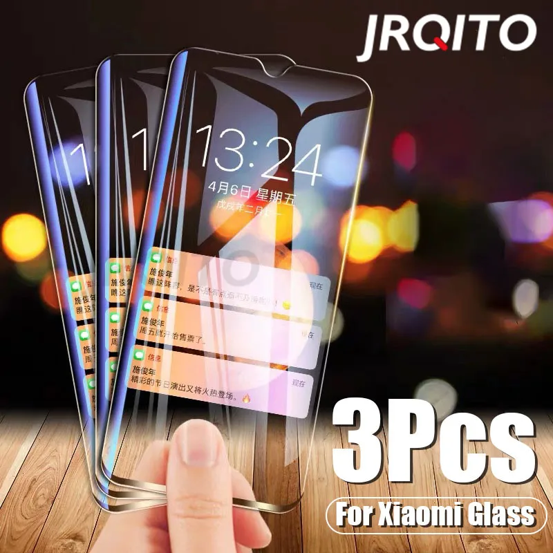 

3Pcs Full Cover Tempered Glass For Xiaomi Redmi Note 8 5 6 7 Pro Screen Protector For Redmi 5 Plus Note 4X Protective Glass Film