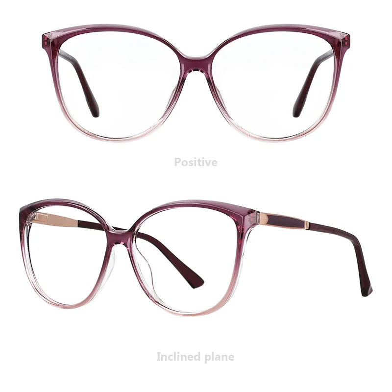 best blue light blocking glasses 53088 For Lady Sexy Oversized Cat Eye Glasses Frames Women Fashion Computer Eyeglasses glasses to protect eyes from screen