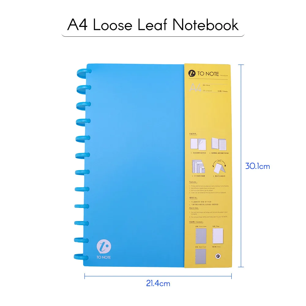 

A4 100 Sheets Hardcover Writing Notebook Loose Leaf Blank Paper + 48 Watercolor Pencils Water-Soluble Colored Pencils Sketch Set