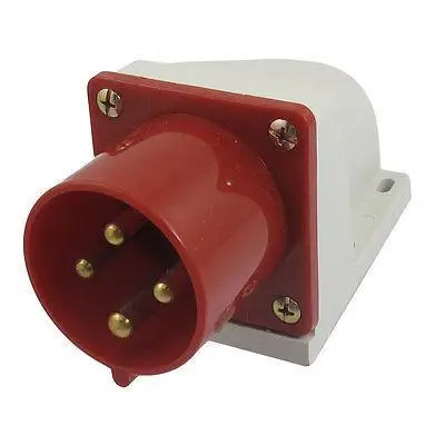 

AC 380V-415V 32A 3P+E IEC309-2 Panel Mount Industrial Plug Engou