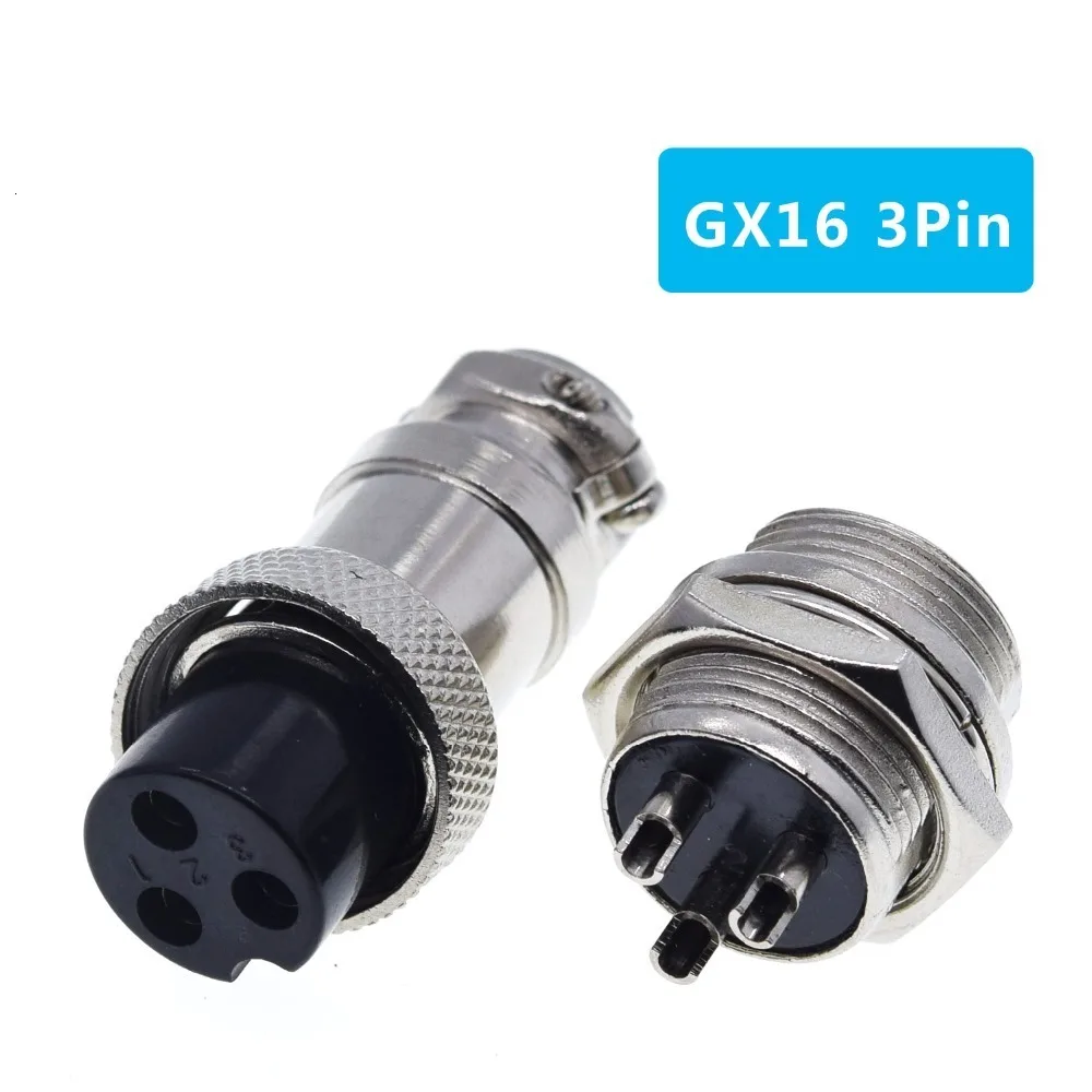 1/3SET GX16 2/3/4/5/6/7/8/9 Pin Stecker & Buchse 16mm L70-78 Buchse Stecker Draht Board Stecker – Detail 6