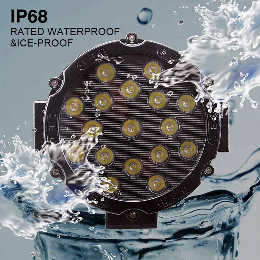 7 дюймовый 170 Вт светодиодный рабочий свет бар точечная противотуманная фара ATV 4WD