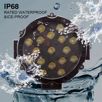 

7-inch 170W LED Work Light Bar Spot Fog Lamp ATV 4WD Truck Off-Road Forklift Unique Cooling System Design