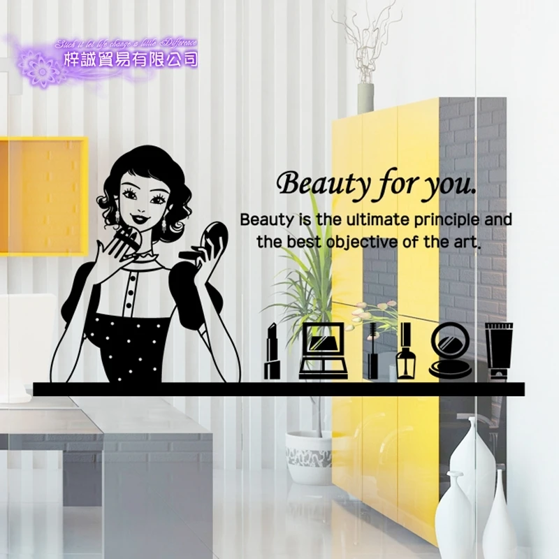

Nail Art Salon Sticker Make Up Spa Decal Beauty Posters Vinyl Wall Decals Decor Mural Nail Beauty Salon Wall Decal