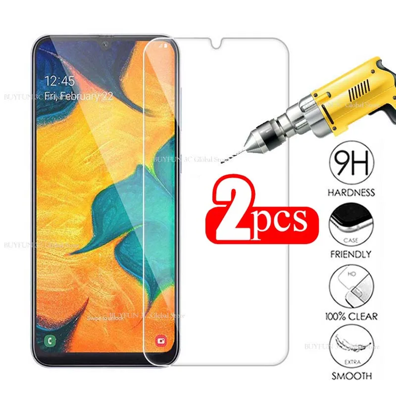 

2Pcs A50 for Samsung Galaxy A40 A70 A30 Protective Glass Screen Protector For Samsung A 50 40 70 30 Glass A10 A20e Tempered Film