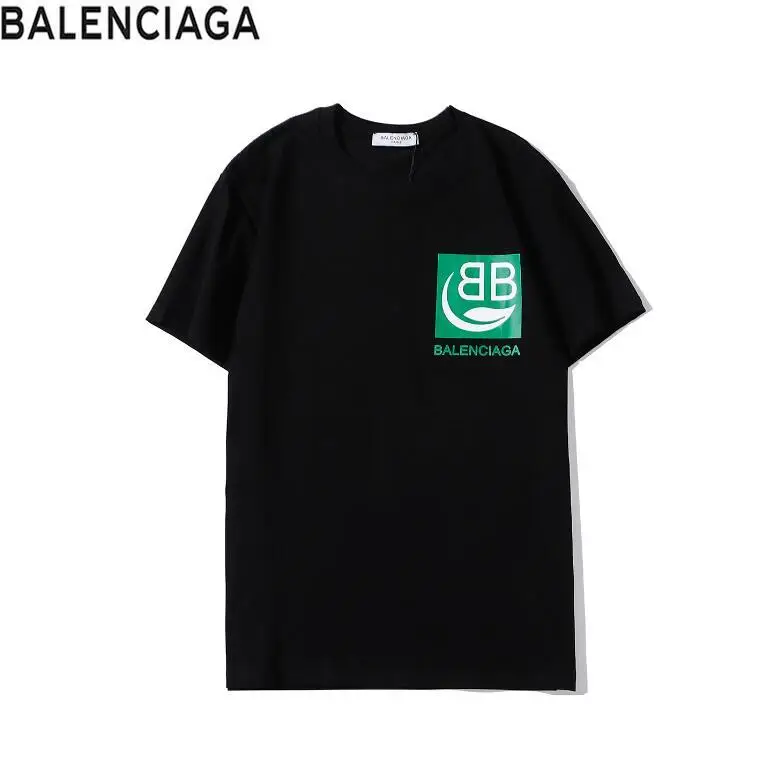 2020 хит продаж Balenciaga-Новые футболки домашние мужские повседневные хлопковые топы