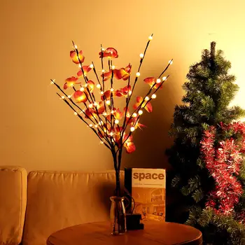 

Battery Supply 20LED Bendable Phalaenopsis Flower Branch Tree String Light Christmas Party Decor