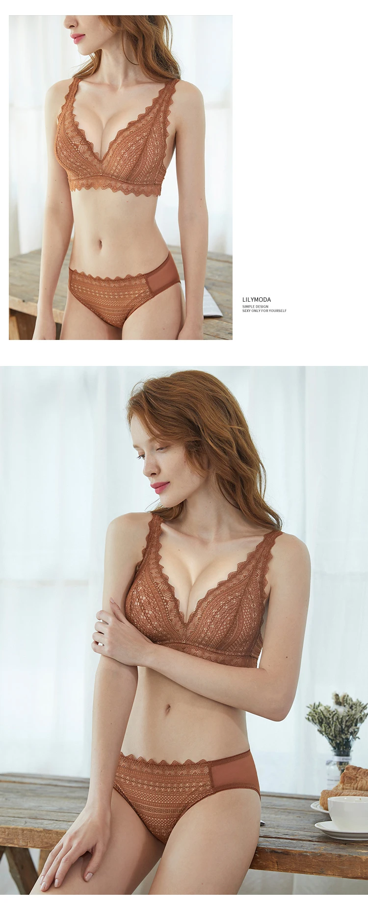 LILYMODA, женский удобный кружевной сексуальный бюстгальтер без косточек, наборы бюстгальтеров, полная чашка, нижнее белье, женское нижнее белье, Новое поступление, мода