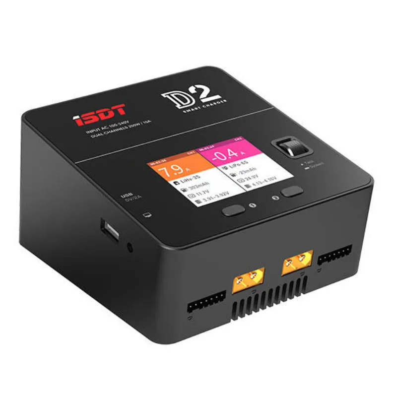 ISDT D2 200W 12A AC двухканальный выход умное зарядное устройство для баланса батареи