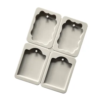 

4 Holes Ellipse Square Aromatherapy Gypsum Silicone Mold Manual Soap Mould Candle moulds making Diy Wax Tablet Forma handmade