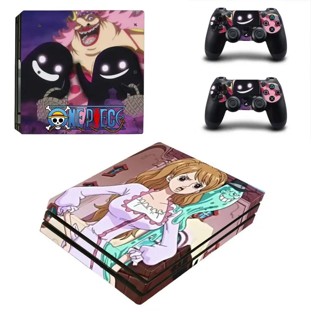 YSP4P-2597 PS 4 Play station 4 Pro One piece стикер s PS4 Pro виниловые наклейки на кожу Наклейки Обложка для playstation 4 Pro консоль и контроллер - Цвет: YSP4P-2597