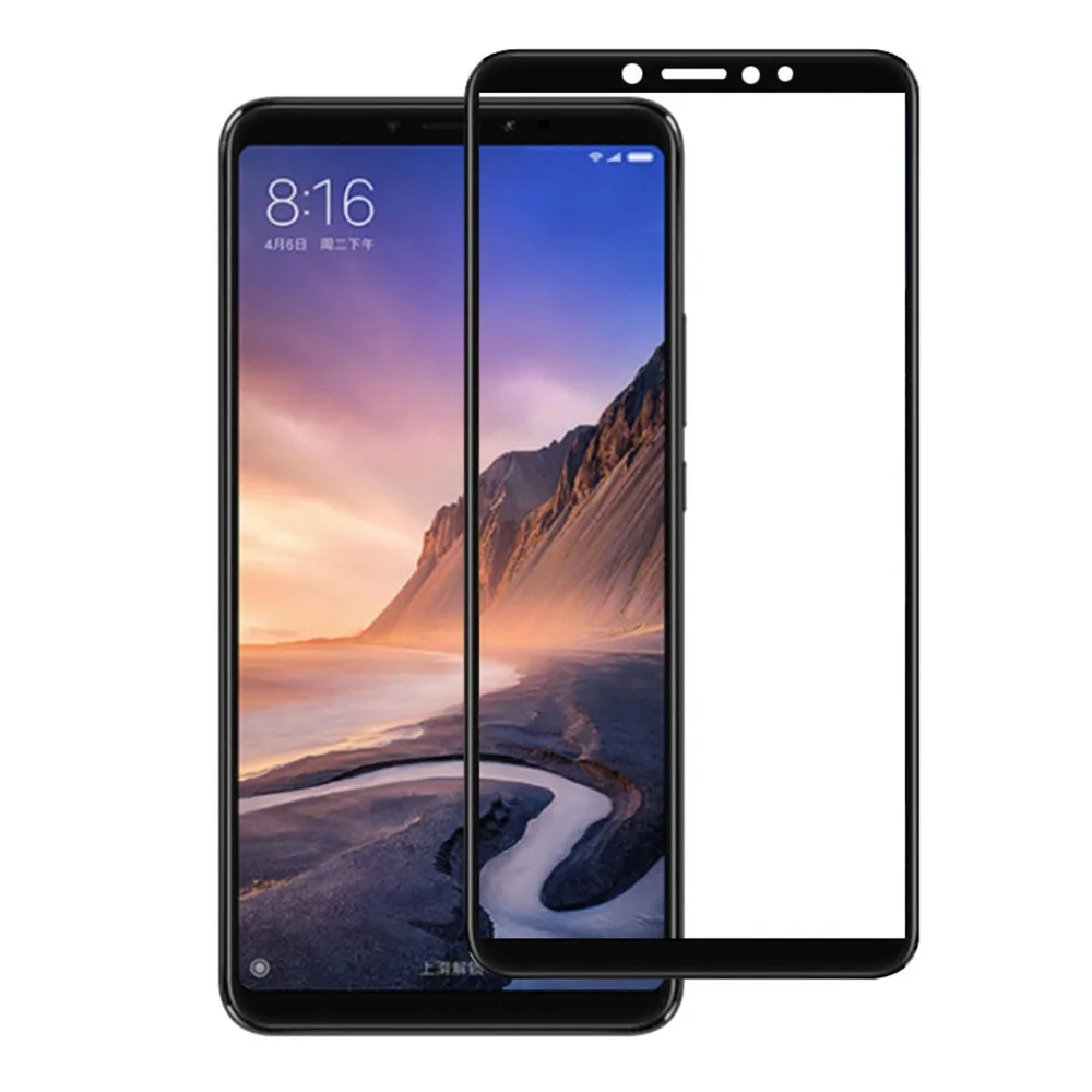 Закаленное стекло 9H All Glu с полным покрытием для Xiaomi MAX 3 MAX3 Explorer Защита экрана