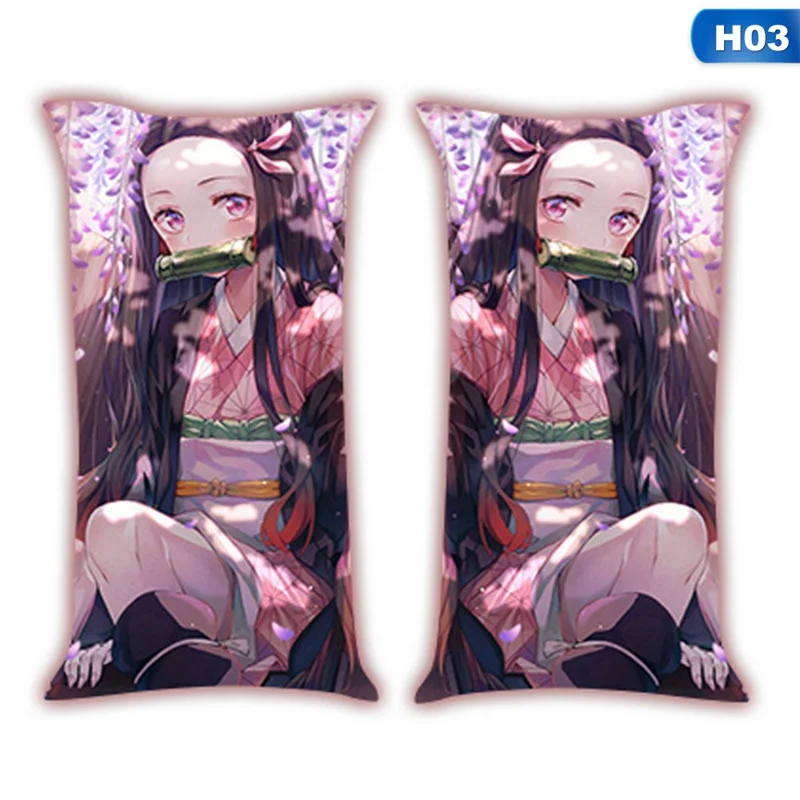 Подушки с аниме Demon Slayer Kimetsu No Yaiba Kamado Nezuko Двусторонняя Подушка косплей мультфильм для взрослых детей унисекс