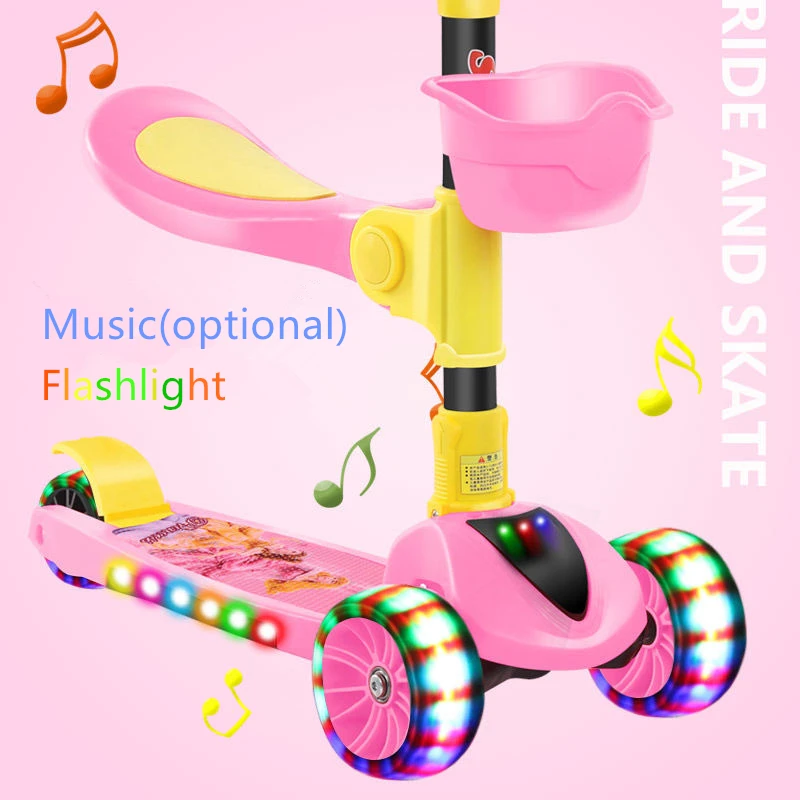 Портативный детский скутер регулируемый фристайл городской игрушки для малышей