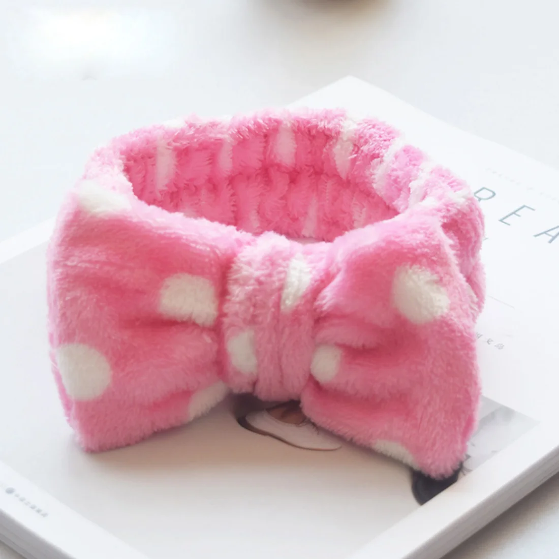 hair clips for women Big Rabbit Ears Coral Fleece Soft Elastic Hairbands SPA Bath Shower Make Up Wash Face headband Hair Band Girls Hair Accessories crocodile hair clips Hair Accessories