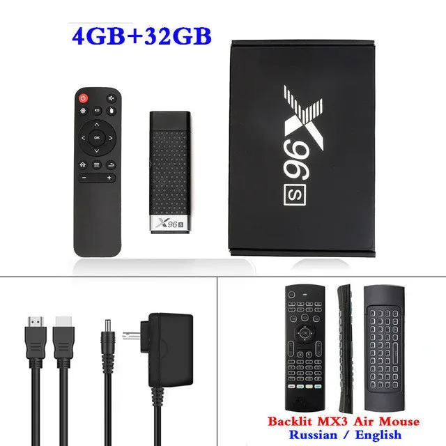 4G32G EN MX3 Backlit X96S Мини ПК Android 9,0 ТВ приставка Amlogic S905Y2 DDR4 4 ГБ ОЗУ 32 Гб ПЗУ ТВ-карта 5G WiFi Bluetooth 4,2 4K HD Смарт медиаплеер - Цвет: 4G32G EN MX3 Backlit