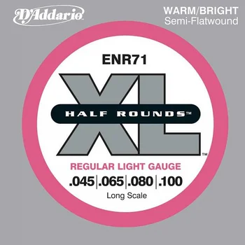

Enr71 half rounds string kit for bass guitar, regular light, 45-100, D'Addario