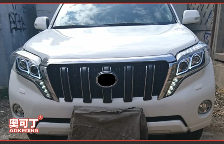 Фара для автомобиля Toyota Prado 2013- Prado головной светильник s противотуманный светильник s дневной ходовой светильник DRL H7 светодиодный Биксеноновая лампа автомобильные аксессуары