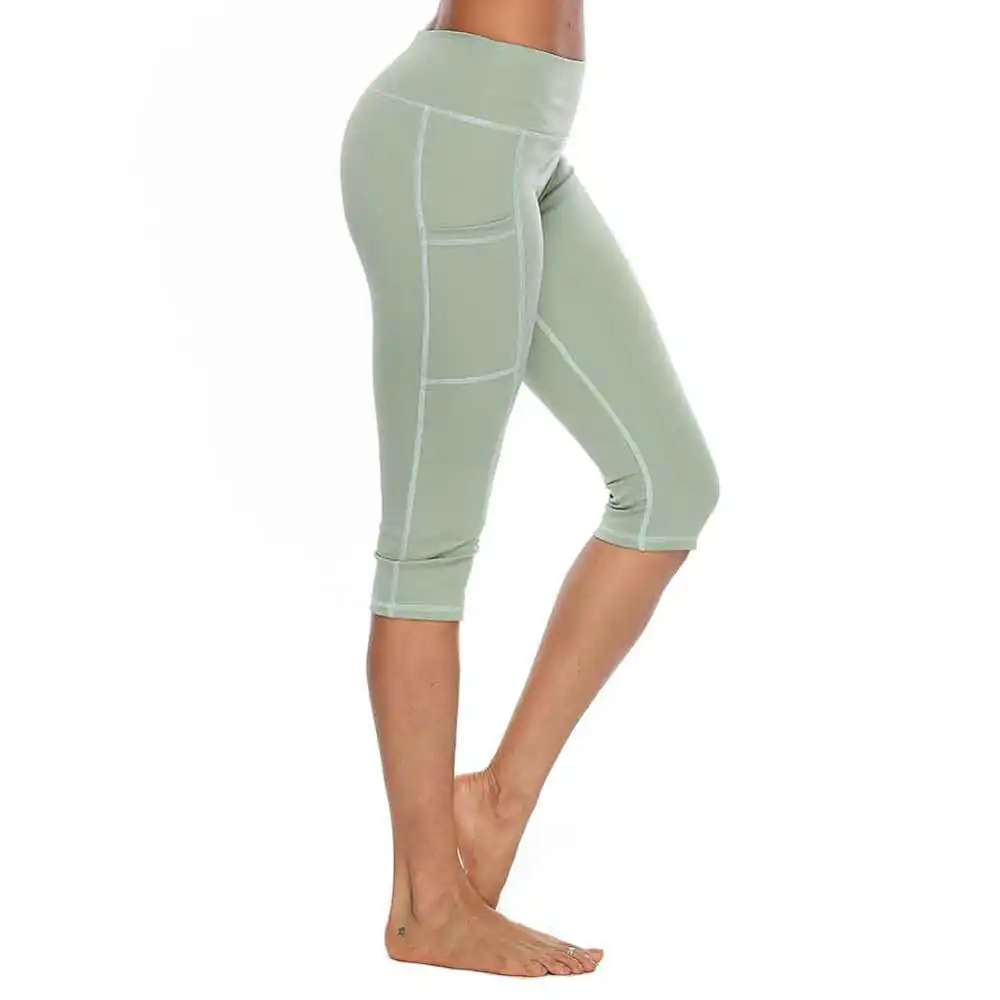 womens capri workout pants with pockets