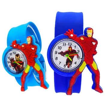 

3D Cartoon Iron Man Watch Children Gift Boys Watches for Kid Children Watch Iron-man Child Clock Students Kids Watches Baby Toys