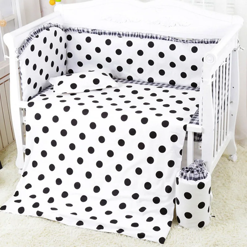 5 шт. детские кроватки вставки для мультфильм ограждение детской хлопок кроватка