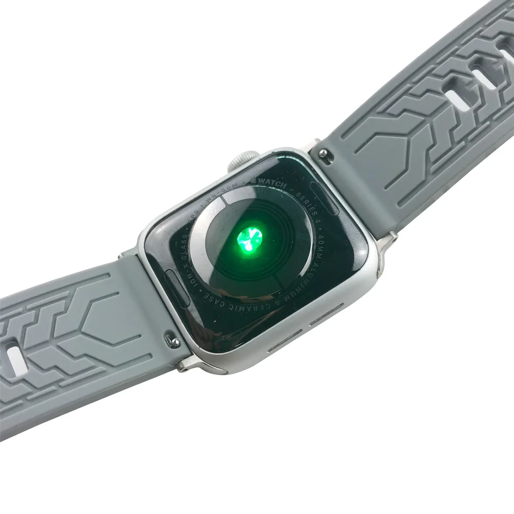 Ремешок силиконовый для Apple Watch SE Band Series 6 5 4 3 мягкий спортивный Камуфляжный