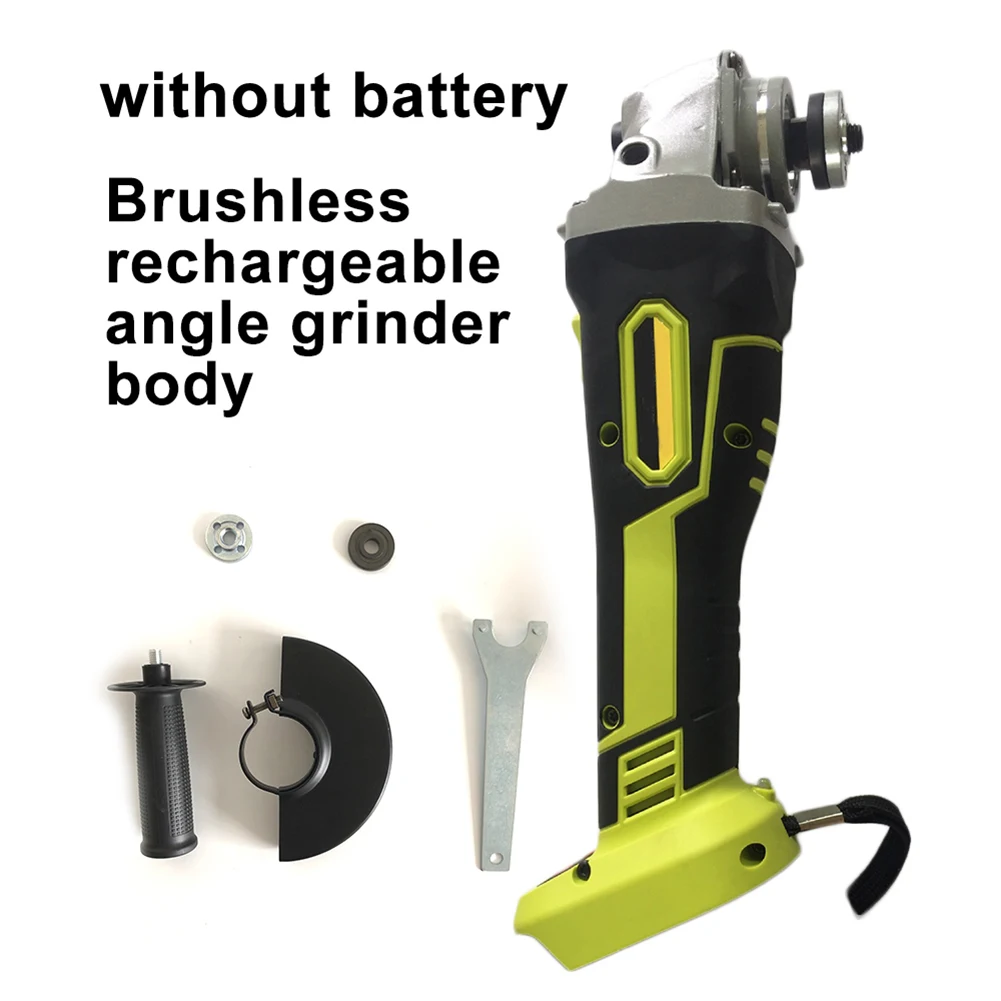 

100mm 18V Brushless Wireless Impact Angle Grinder Head Tools Kit without Battery