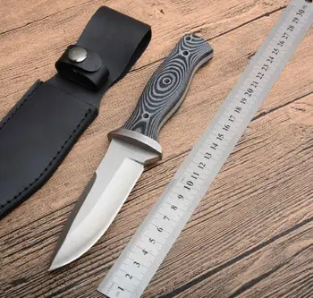

2020 New fixed knife AUS-8 blade Micarta handle Hunting outdoor Camping Tactical fruit Survival Hunting Knives Rescue EDC tools