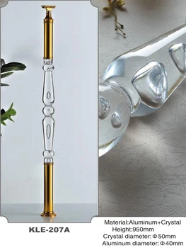 

Freeshipping AMS-207AY Acrylic PMMA Royal Indoor Decorative Modern Luxury Column Pole Pillar Baluster Post for Tube Stair