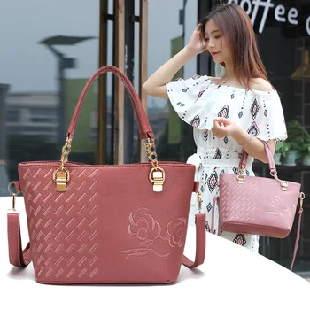 

2020 New Single Shoulder Bag Fashion Embroidered Woman's Bag Messenger Bag Large Capacity Chain Handbags