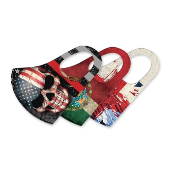 

Forza Italy Spain Flag Print Face Masks Fabric Adult Reusable Mask Proof Washable Dustproof Protective PM2.5 Mask