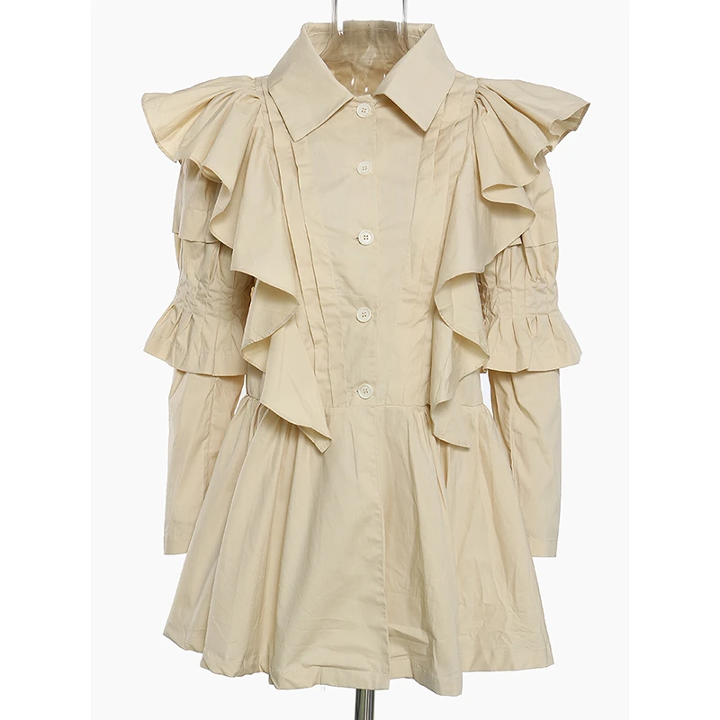 SeeBeautiful Simple Lapel Long Sleeve Patch