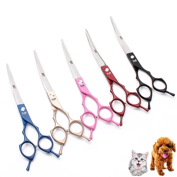 

6.5/7 Inch Professional Barber Upward Hair Scissors Styling Tool Hairdressing Shears Colorful Stainless Steel Salon Tools