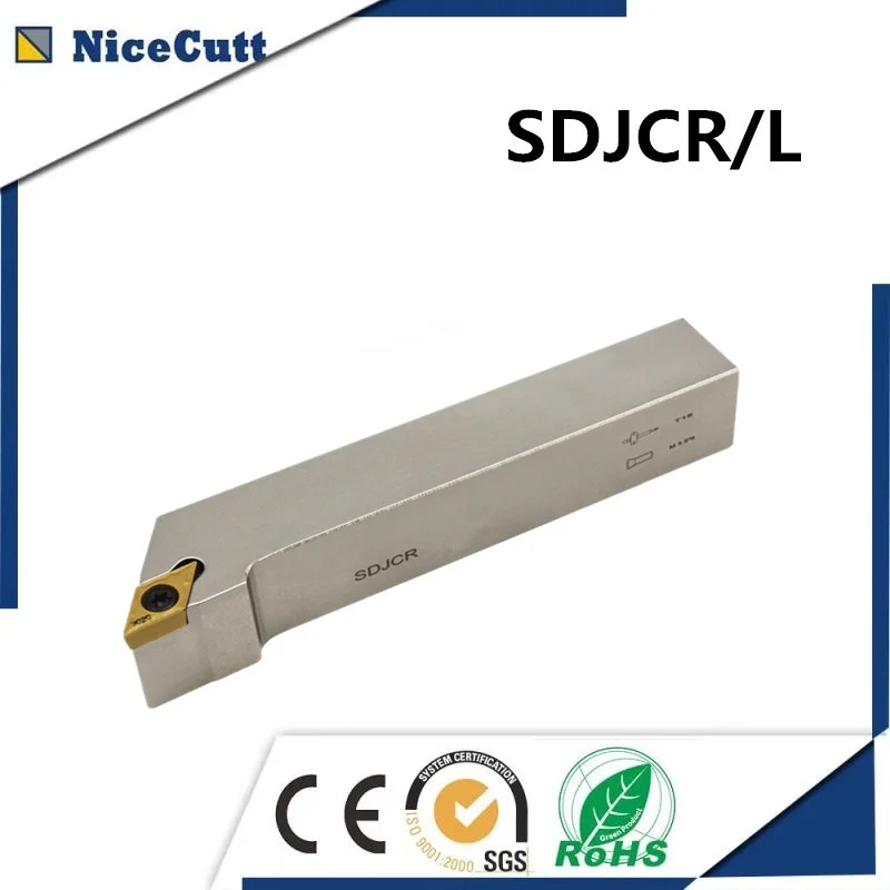Nicecutt SDJCR1212H07 SDJCL1212H07 держатель внешнего токарного инструмента для DCMT вставка токарного станка держатель инструмента
