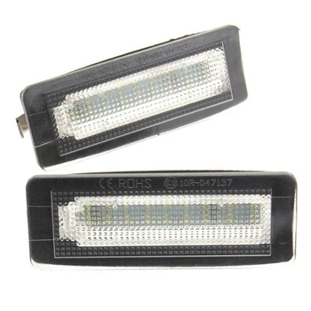 

White License Plate Light LED Replacement Parts Accessories 2Pcs Portable