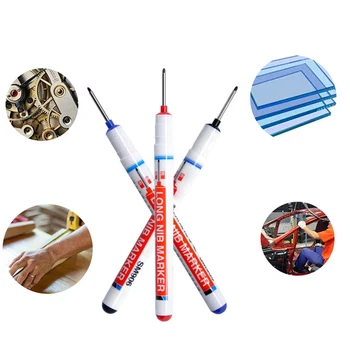 

20mm Woodworking Hardware Processing Writing Water Resistant Metal Surface Long Nib Carpenter Deep Hole Marker Pen Construction