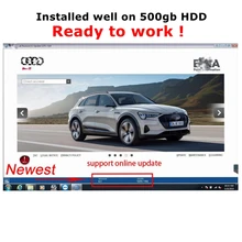2021 última versión E T/ K 8 2 Soporte de actualización en línea coches V/A/ G vehículos del grupo electrónico catálogo de piezas de instalar en el disco duro de 500gb