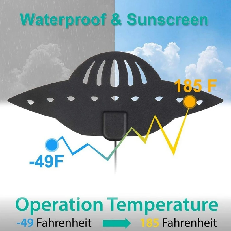 UFO shape 960Miles 4K HD ТВ антенна с приемником сигнала Усилитель 28DB с высоким коэффициентом усиления цифровая ТВ антенна FM/VHF/UHF мини DVB-T