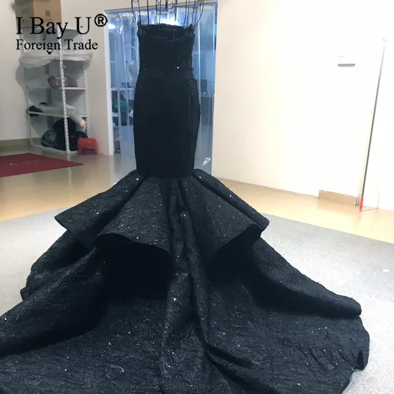 Роскошное длинное красное платье русалки для выпускного вечера для девочек, блестящее кружевное вечернее платье в африканском стиле размера плюс