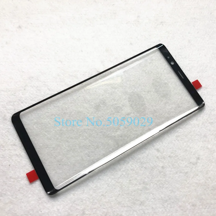 Для samsung Galaxy Note 8 N950 Note 9 N960 ЖК-дисплей внешняя Сенсорная панель Замена стеклянного экрана передняя стеклянная линза+ наклейка