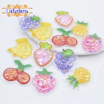 

24Pcs 35mm Mini Kid Printed Fruit Applique for Baby Girl Hairclips Band Grip Crafts Supply Star Shake Additives Hat/Shoes/Cloth