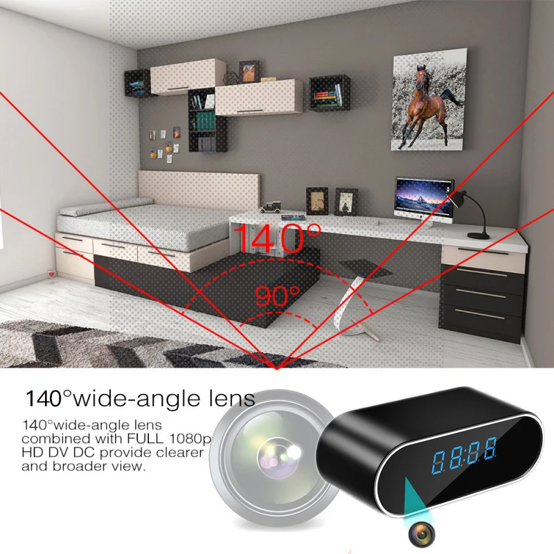 Z10 беспроводная wifi камера часы 1080P Wi-Fi мини камера время будильник часы P2P IP/AP безопасность ночное видение датчик движения Дистанционное управление